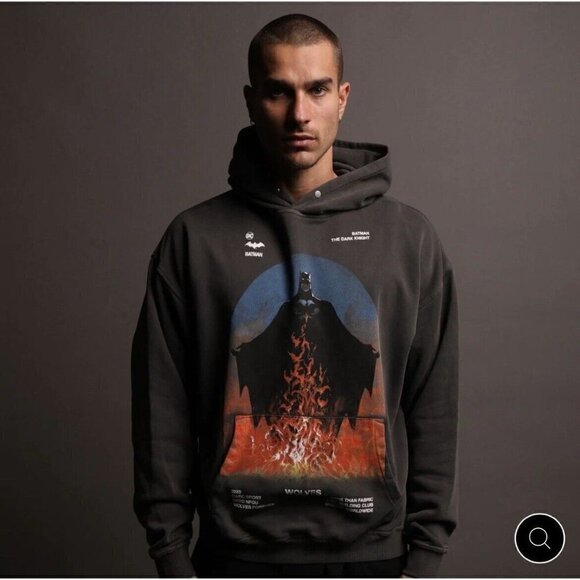 DARC Sport Men's Rise Again Pierce Hoodie Wolf‎ Gray NWT Wolves Gym - Picture 2 of 3